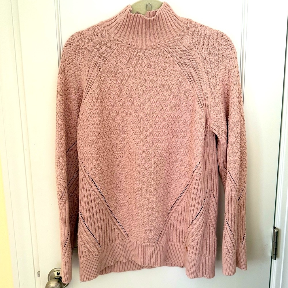 Calvin Klein Blush Turtle Neck Sweater